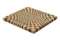 Planche à découper Legnoart Vega en rouvre naturel et thermo bois effet mosaïque - L