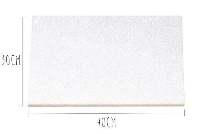 Planche à découper polyéthylène blanc HD500 avec pieds 40x30cm