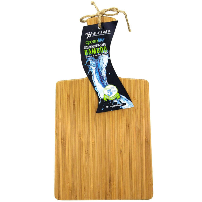 Planche à découper Totally Bamboo Greenlite Bistrot avec poignée - 38 x 20 cm