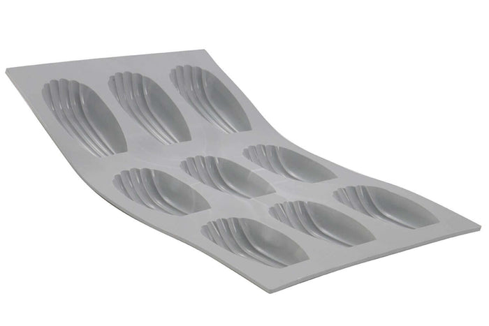 Plaque à madeleines en silicone De Buyer Elastomoule 8 ou 9 alvéoles - 9