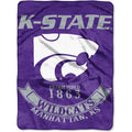 Plush 60X80 inch Blanket - Extremely Soft - Machine Washable - KANSAS STATE
