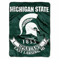 Plush 60X80 inch Blanket - Extremely Soft - Machine Washable - MICHIGAN STATE