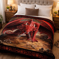 Plush Queen Size Blanket - Extremely Soft - Machine Washable - DRAGON LAIR