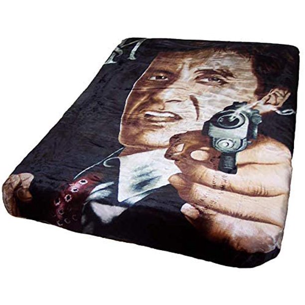 Plush Queen Size Blanket - Extremely Soft - Machine Washable - SCARFACE RESPECT