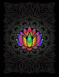 Plush Queen Size Lotus Flower Blanket - Extremely Soft - Machine Washable - Lotus