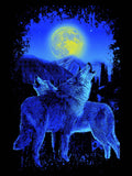 Plush Queen Size Wolf Blanket - Extremely Soft - Machine Washable - Soul Mate Wolves