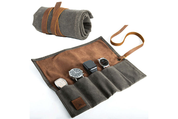 Pochette Alaskan Maker Woodchuck pour couteaux pliants et montres - Kaki