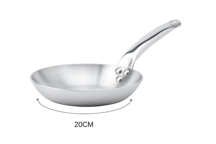 Poêle à frire De Buyer Alchimy en inox 18/10 multicouches 3 plis - 20 cm