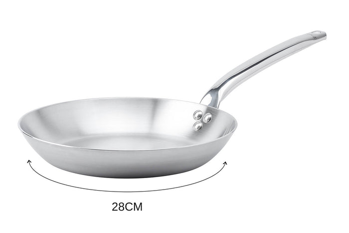 Poêle à frire De Buyer Alchimy en inox 18/10 multicouches 3 plis - 28 cm