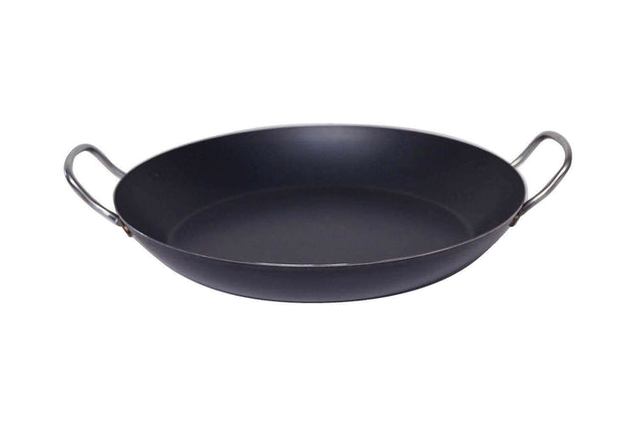 Poêle à paëlla De Buyer La Lyonnaise en tôle bleuie - 42cm