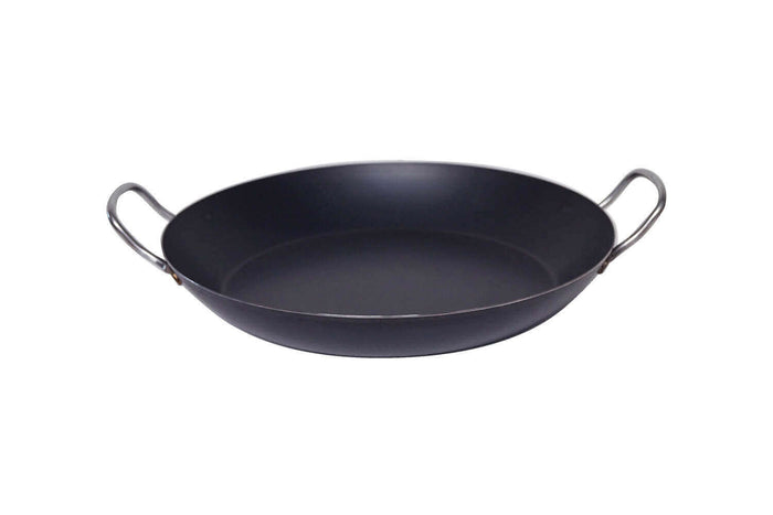Poêle à paëlla De Buyer La Lyonnaise en tôle bleuie - 37cm