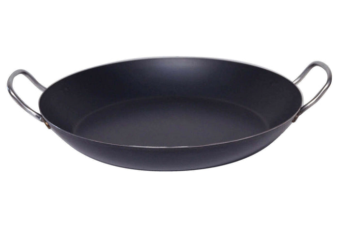 Poêle à paëlla De Buyer La Lyonnaise en tôle bleuie - 60cm
