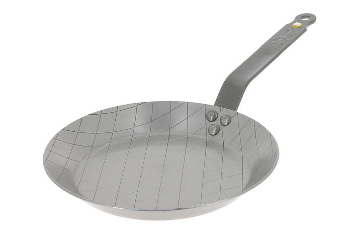 Poêle à steak De Buyer Mineral B Element striée bord évasé en fer - 24cm