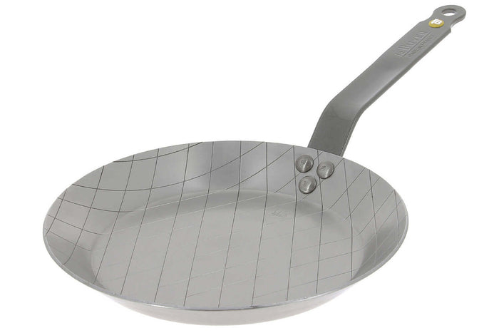 Poêle à steak De Buyer Mineral B Element striée bord évasé en fer - 28cm