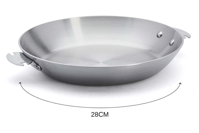 Poêle De Buyer Alchimy Loqy amovible en inox 18/10 multicouches - 28cm