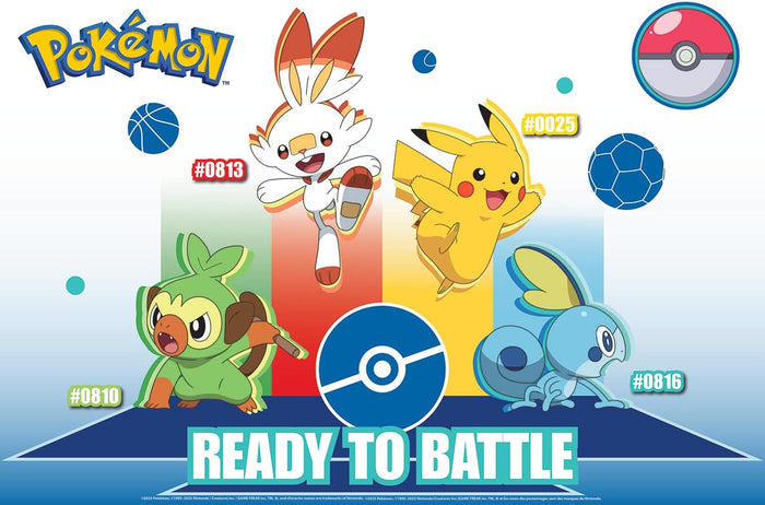 Pokemon - Kids Floor Puzzle - 50 Piece Floor Puzzle for Children - Finished Size 24" x 36"