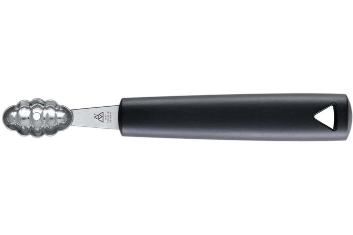 Pomme parisienne Triangle forme ovale en acier inoxydable - Cannelée
