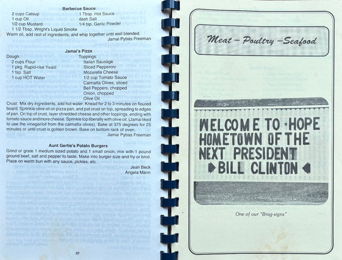 (Presidents) Wanda Powell, ed. Recipes from Hope, Arkansas, Birthplace of Bill Clonton