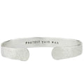 Protect This Man Cuff Bracelet-Glacier Lily