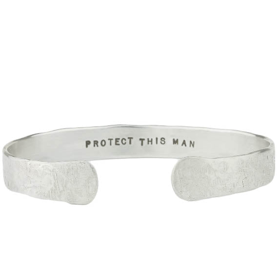Protect This Man Cuff Bracelet-Glacier Lily
