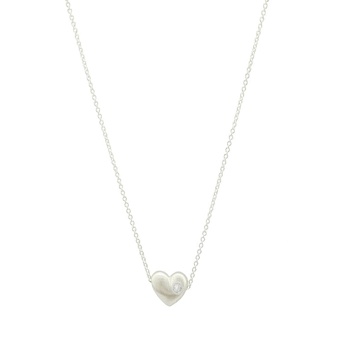 Puff Diamond Heart Necklace-Philippa Roberts