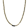 Pyrite + Black Spinel Necklace-Southwest