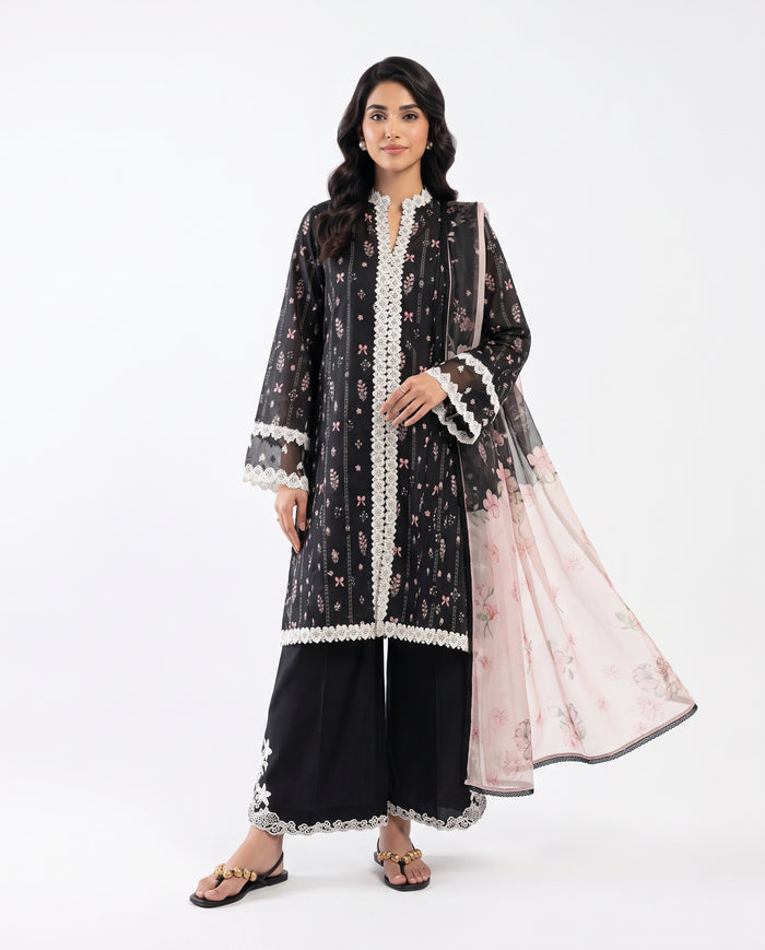 Qalamkar - AX-09 A Farah Three Piece Lawn