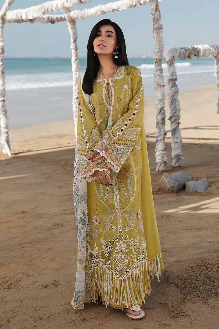 Qalamkar - SA-07 Hira Three Piece Lawn