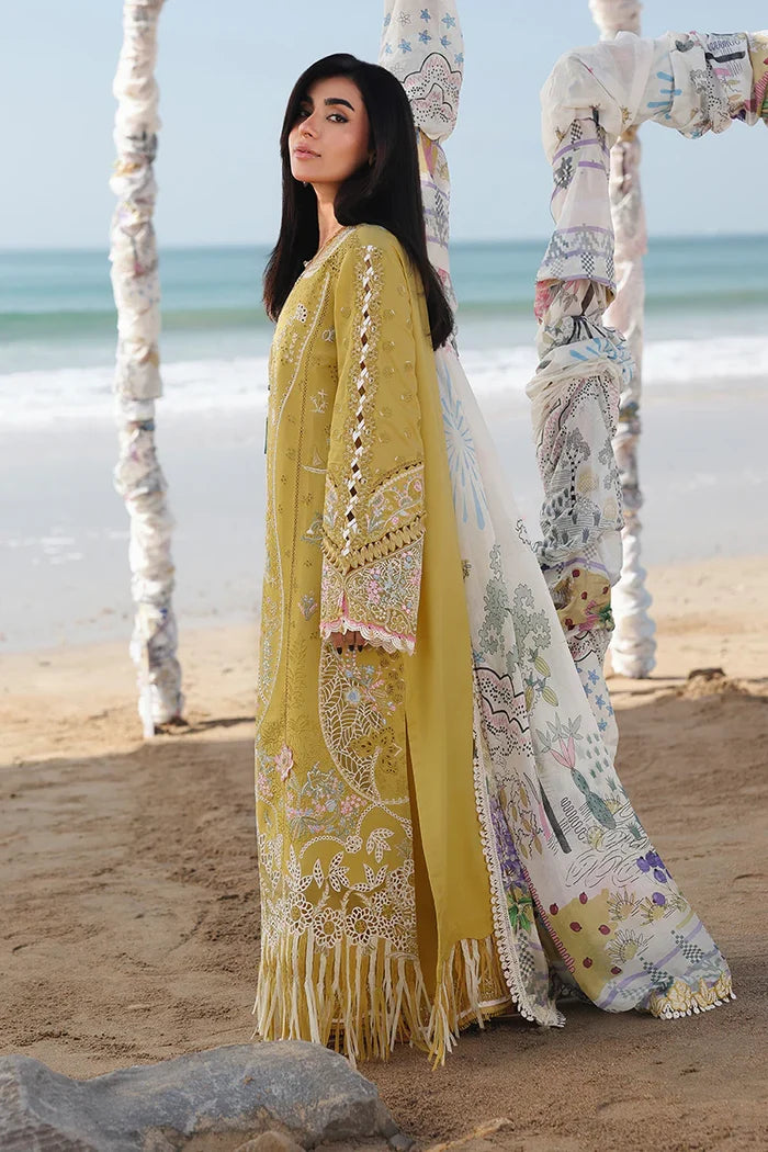 Qalamkar - SA-07 Hira Three Piece Lawn