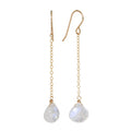 Rainbow Moonstone Duster Earrings