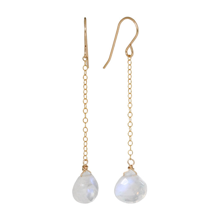 Rainbow Moonstone Duster Earrings