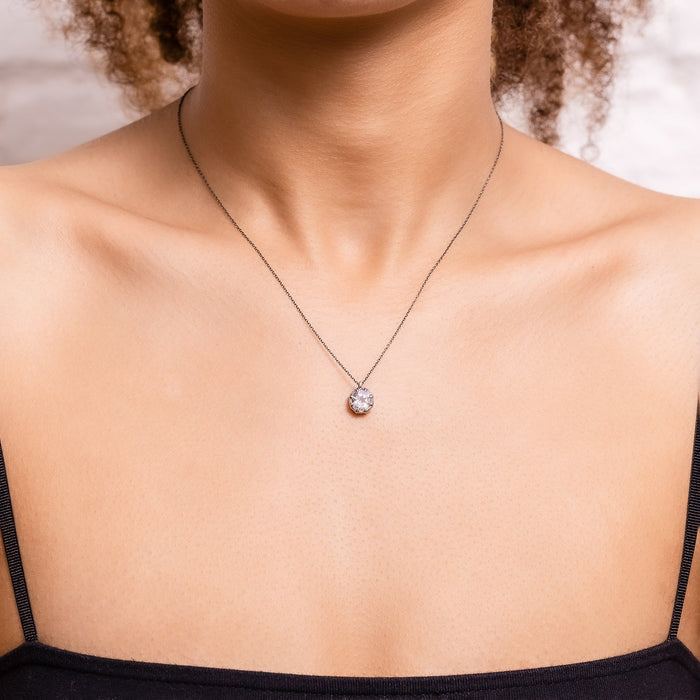Rainbow Moonstone Octagon Necklace-Lauren Wolf