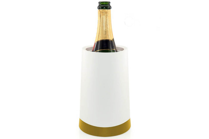 Refroidisseur à vin Pulltex avec manchon réfrigérant amovible Coolerpot - Blanc