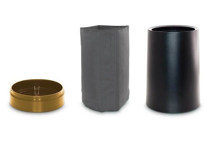 Refroidisseur à vin Pulltex avec manchon réfrigérant amovible Coolerpot - Noir