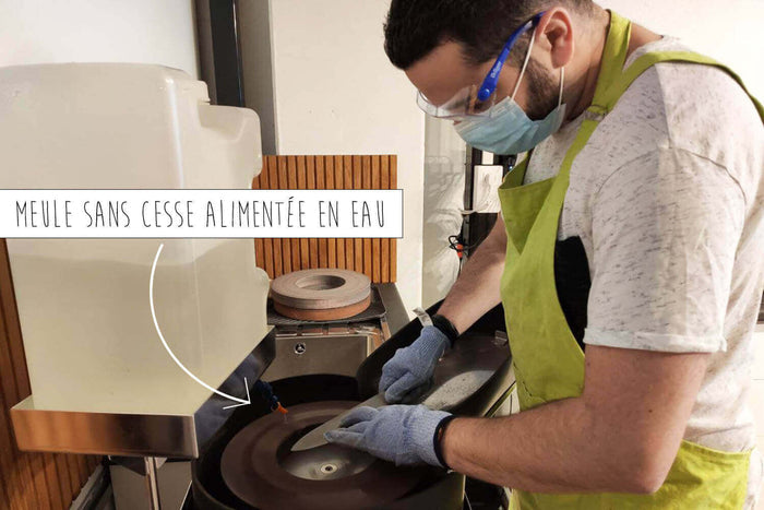 Réparation / restauration d'une lame de couteau de cuisine