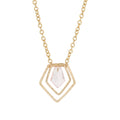 Rose Quartz Pyramid Necklace