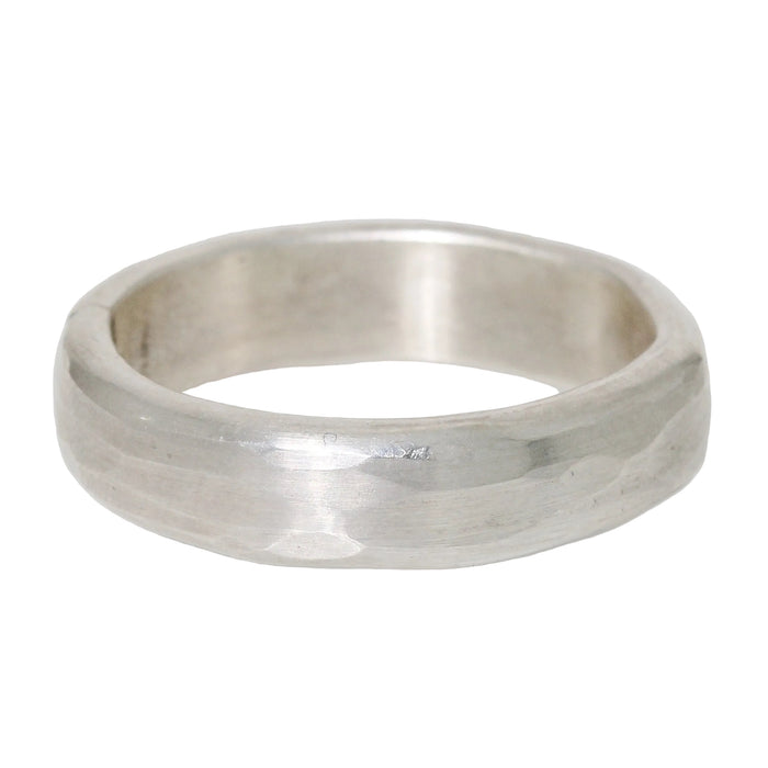 Rounded Hammered Band-Glacier Lily