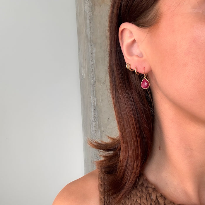 Ruby Drop Earrings