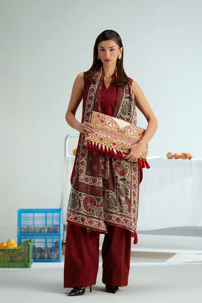 Saira Rizwan - Midnight Muse Three Piece Printed Cambric