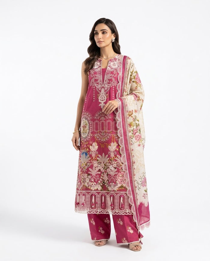 Saira Rizwan - SRL26-02 Zumar Three Piece Lawn