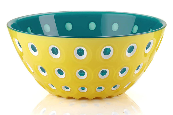 Saladier coloré Guzzini Le Murrine en polymère 25cm - Jaune