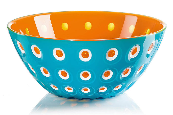Saladier coloré Guzzini Le Murrine en polymère 25cm - Bleu