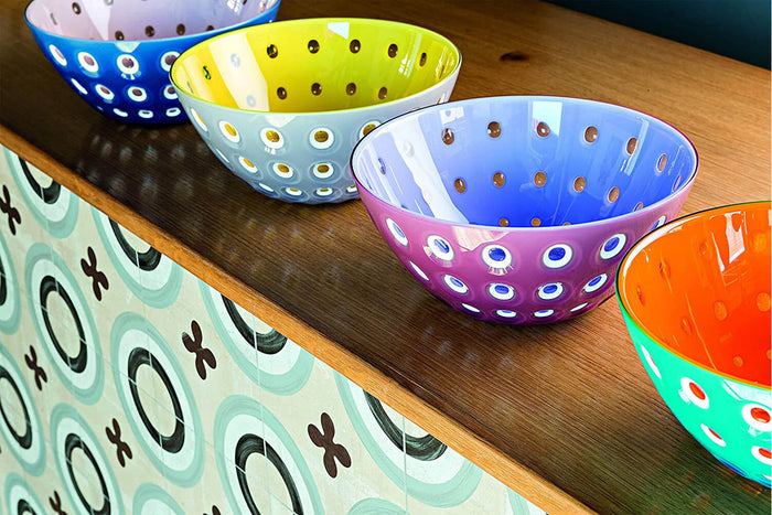 Saladier coloré Guzzini Le Murrine en polymère 25cm