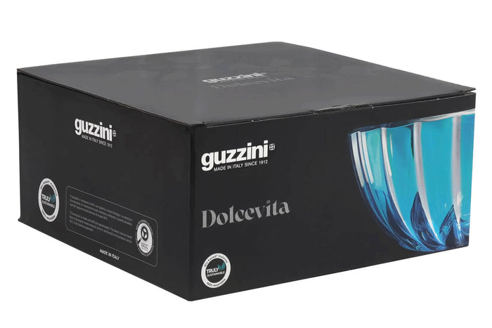 Saladier Guzzini Dolcevita turquoise en polymère biosourcé - 25cm