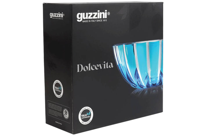 Saladier Guzzini Dolcevita turquoise en polymère biosourcé - 30cm