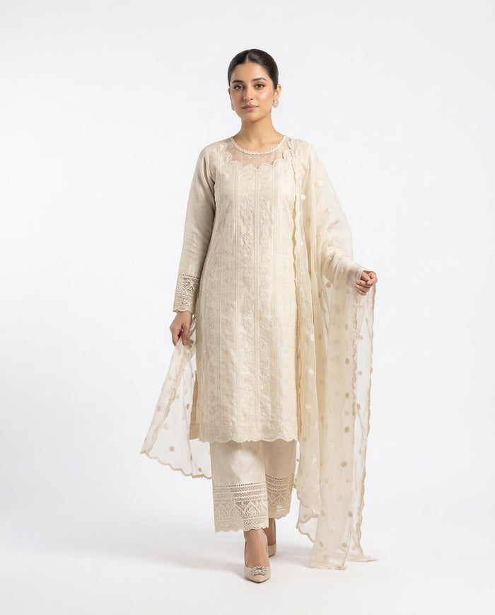 Samluxe-SS-03 Three Piece Sheesha Silk Suit