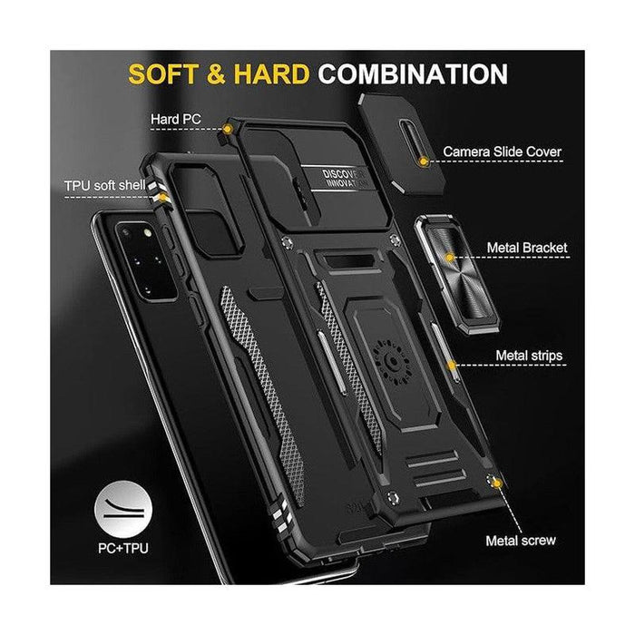 Samsung S20 Plus Shockproof Rugged Military Grade - Black