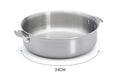 Sauteuse droite De Buyer Alchimy Loqy amovible en inox 18/10 multicouches - 24cm