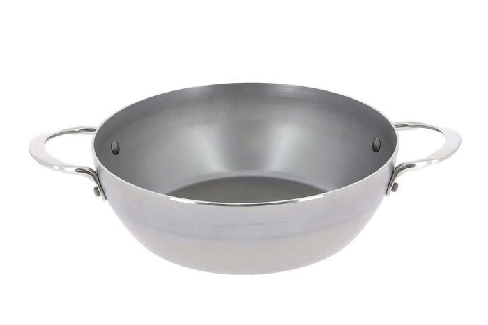 Sauteuse paysanne De Buyer Mineral B Element en fer bombée 2 anses - 28cm