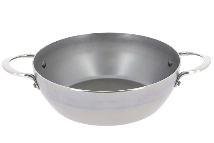 Sauteuse paysanne De Buyer Mineral B Element en fer bombée 2 anses - 32cm
